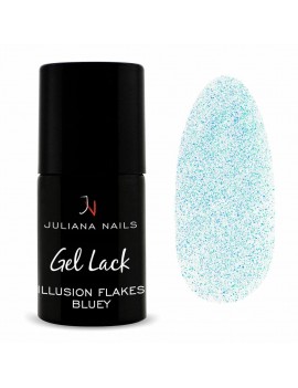 GEL LACK ILLUSION FLAKES BLUEY