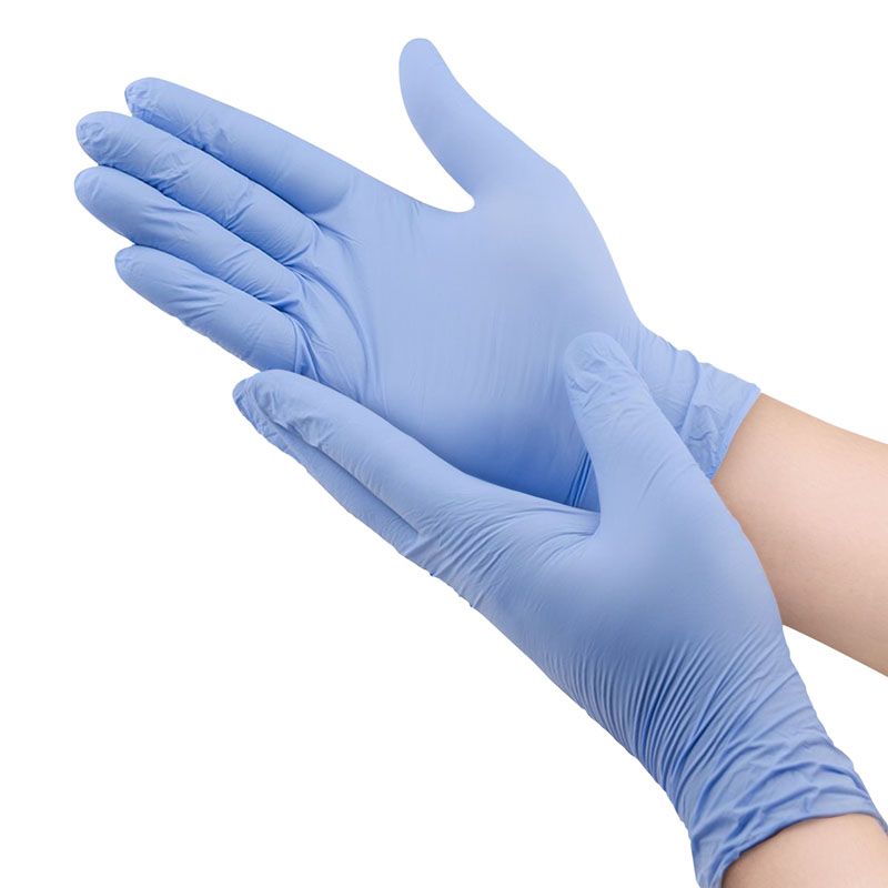 GANTS NITRILE BLEU NON POUDRES 100 PCS