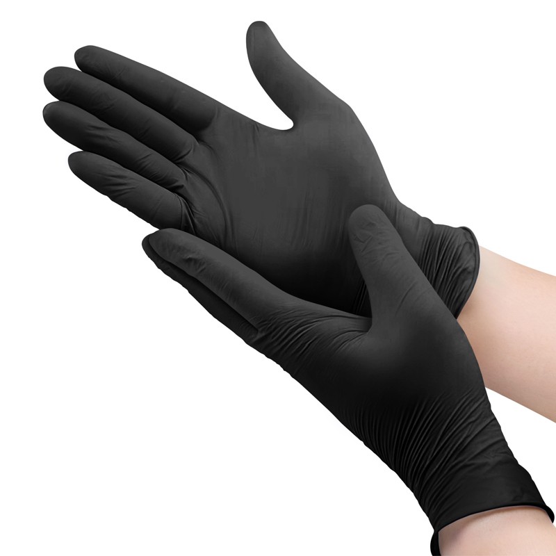 GANTS LATEX NOIRS NON POUDRES - Hygiène - Infra Cosmetic