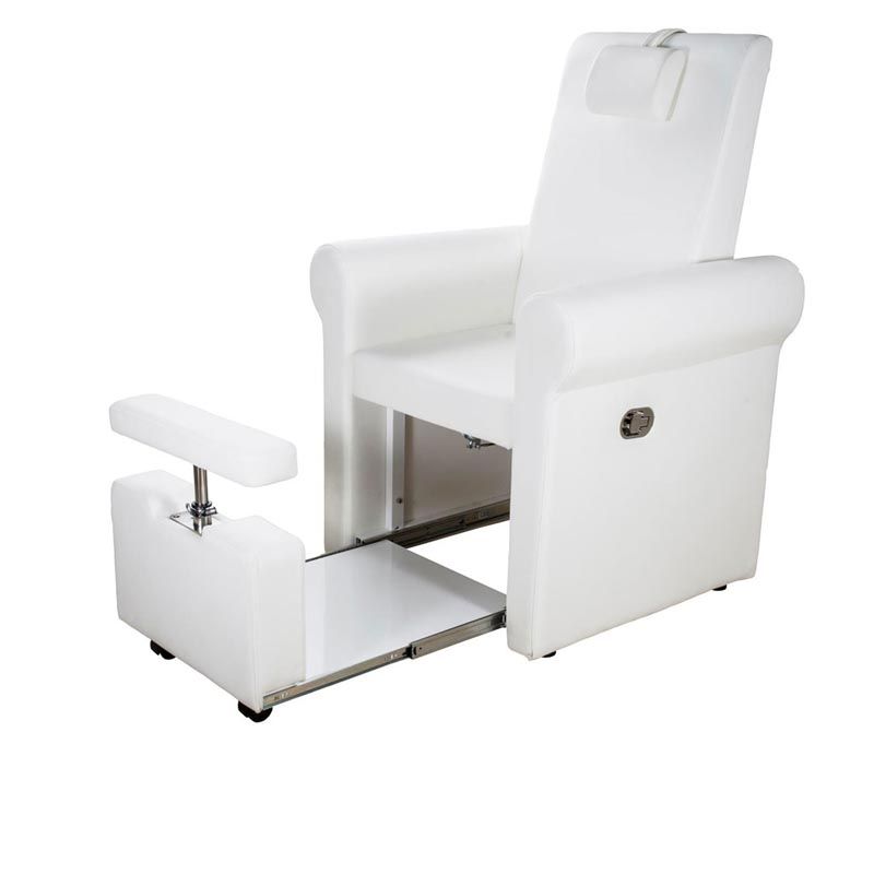 FAUTEUIL PEDICURE PIRA BLANC