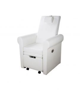 FAUTEUIL PEDICURE PIRA BLANC