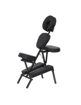 CHAISE DE MASSAGE ALU BRIUM NOIR