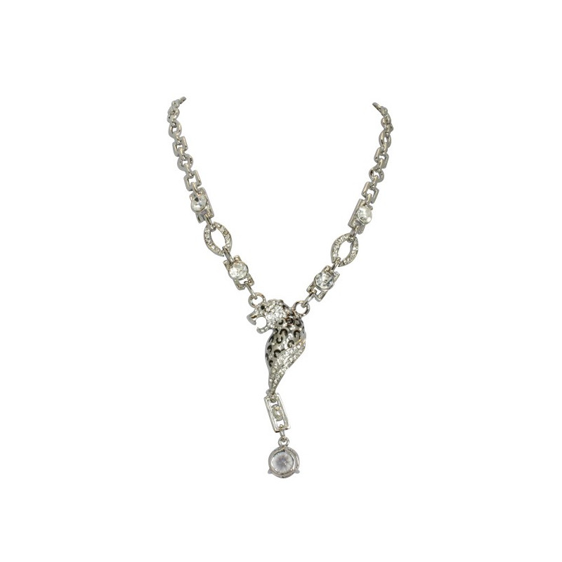 Collier cristal panthère