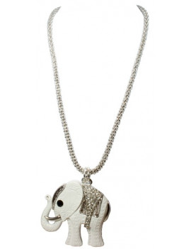 Collier cristal éléphant