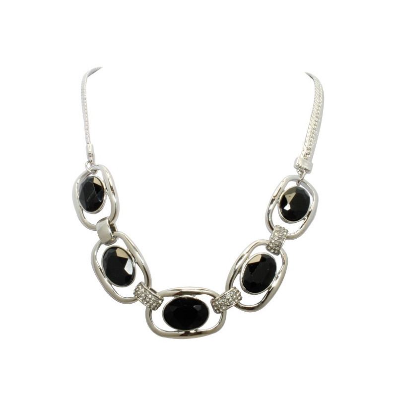 Collier fashion noir