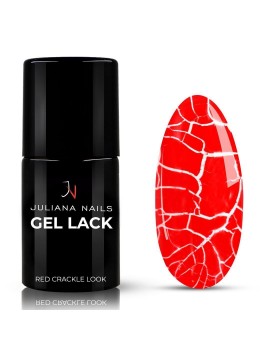 GEL LACK RED CRACKLE LOOK