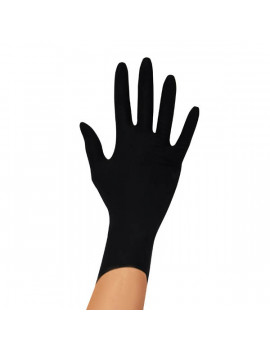 GANTS LATEX NOIRS NON POUDRES 100 PCS