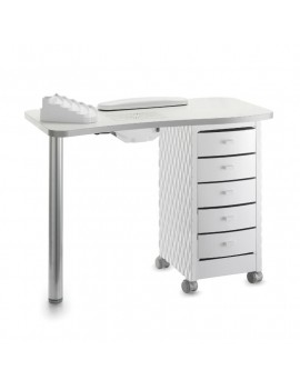 TABLE MANUCURE DIAM BLANC...