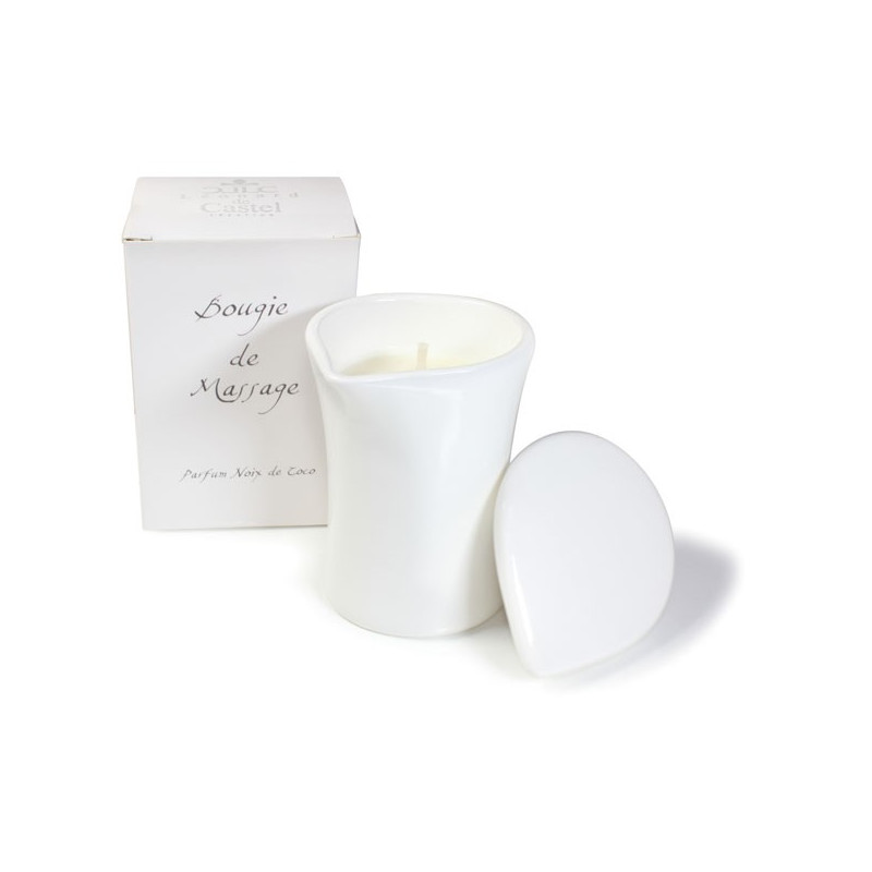 Bougies de massage avec céramique blanche