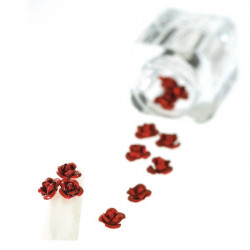 ROSES 3D ROUGE 10 PCS