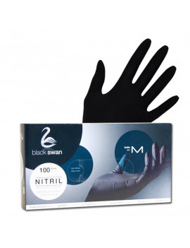 GANTS NITRILE NOIRS NON POUDRES 100 PCS