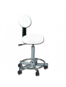 DOSSIER POUR TABOURET BLANC INOX