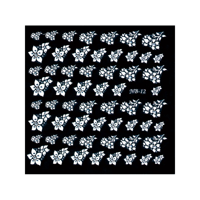 STICKER WHITE FLOWER 2