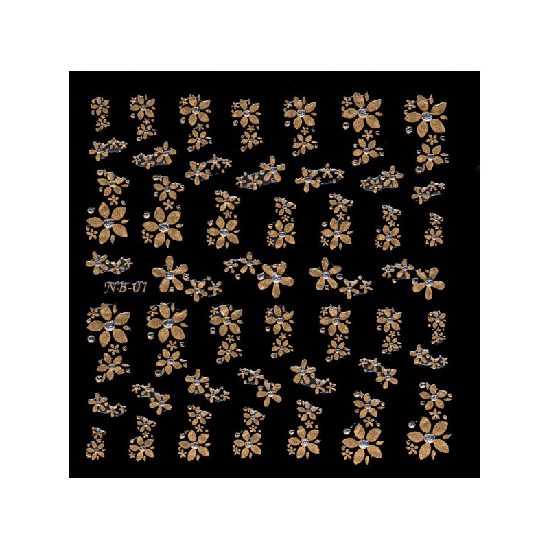 STICKER GOLD FLOWER 1