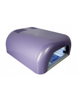 Lampe UV 4 émetteurs coloris lilas métal 