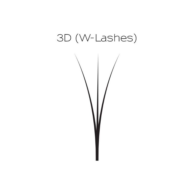 SILK W-LASHES B-CURL 0.10 X 8 MM