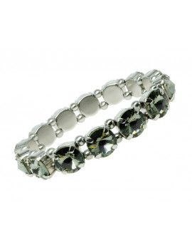 Bracelet avec strass Swarovski coloris anthracite