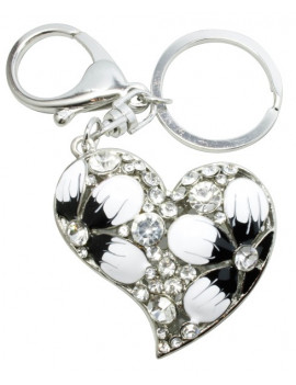 Porte clés cristal coeur 4