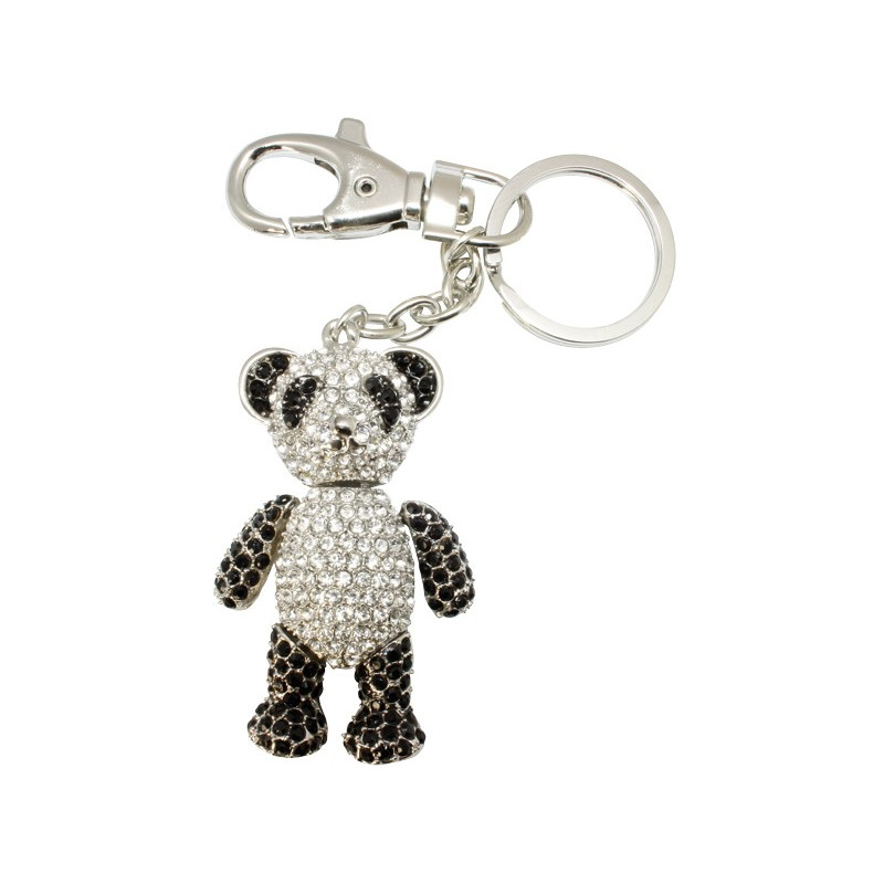 Porte clés cristal panda