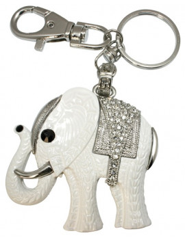 Porte clés cristal elephant