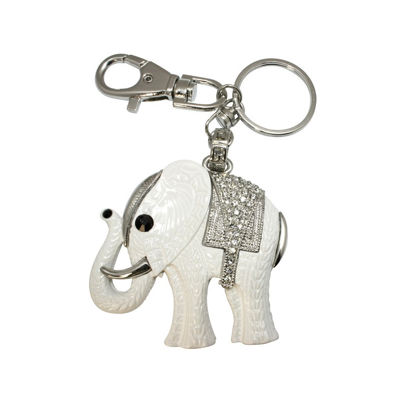 Porte clés cristal elephant