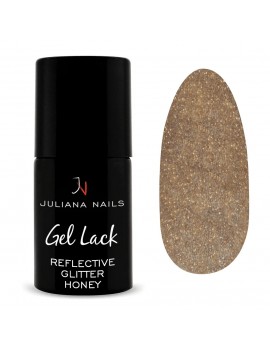 GEL LACK REFFLECTIVE GLITTER HONEY