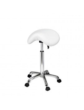 TABOURET SELLE DE CHEVAL BLANC